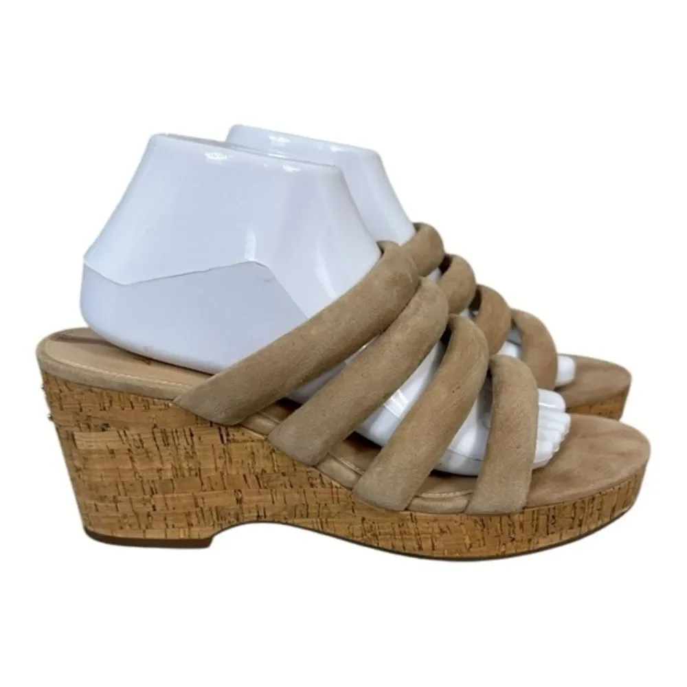 Sam Edelman Women’s Shoes Yuki Suede Espadrille Wedge Sandals Size 9.5